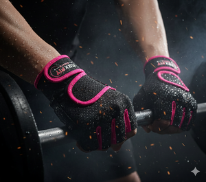 REXFIT Half <b>Finger</b> Gym Gloves PU Mesh Breathable Non Slip Adjustable Wrist <b>Strap</b> UV Protection Waterproof for Fitness Training - Product Image 2