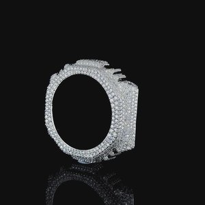 Frosted <b>Watch</b> <b>Case</b> Mod Kit Stainless Steel Octagonal Luxury Streetwear Style Timepiece Upgrade Frame Moissanite Diamond gshock - Product Image 1