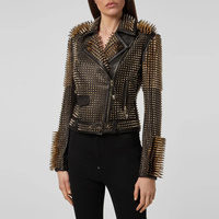 Veste en cuir de vache style punk rock pour hommes, fermetures éclair, coupe-vent, respirante, écologique, style vintage, couleur personnalisée, taille sur mesure