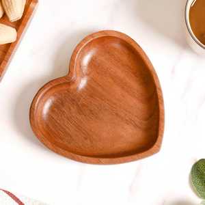 High Demands Pure Wooden Serving Tray Multipurpose Handmade Design High Quality <b>Plate</b> for Restaurant Dining Use - Product Image 2
