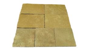 Villa extérieure en pierre calcaire jaune, design contemporain, sur mesure, pierre calcaire jaune Ananthpur, pierre calcaire jaune Tandur. - Product Image 5