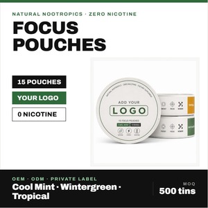 Sachets Énergétiques Sans Nicotine à Marque Blanche OEM, Complément Alimentaire Herbal à la Paraxanthine 50g, Formule Personnalisée Menthe Fraîche - Product Image 4