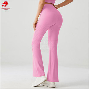 Pantalones acampanados para mujer, minimalistas, de uso diario, con tacto suave, para un estilo informal y comodidad duradera - Product Image 4