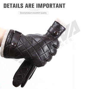 Guantes de Piel de Cabra Hechos a Medida de Primera Calidad, Estilo Sencillo para Uso en Exteriores y Playa, Guantes y Manoplas de Cuero - Product Image 2