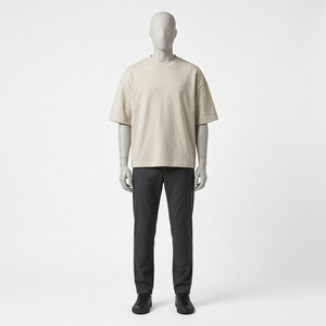 Camiseta Oversize Crema para Hombre Estilo <span class=keywords><strong>Bape</strong></span>, Ropa para Hombre, Camisetas para Hombre, Proveedor Mayorista, <span class=keywords><strong>Precio</strong></span> Bajo - Product Image 1