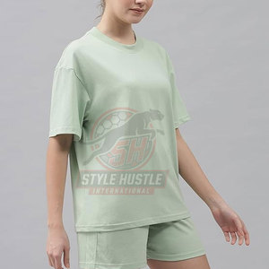 Conjunto de Verano para Mujer de Alta Calidad al por Mayor, Transpirable, Personalizado, de Manga Corta - Product Image 6