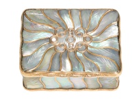 Décoration d'intérieur haut de gamme en nacre et marbre irisé, forme rectangulaire, pour occasions de commémoration