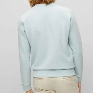 Sweat-shirts pour hommes en molleton de coton uni de haute qualité, personnalisables avec logo imprimé, col rond, vente en gros pour la saison hivernale - Product Image 3