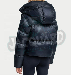 Chaqueta Acolchada de Invierno para Mujer, Transpirable, con Logotipo Personalizado, Estilo Puffy, Oversize, con Cierre - Product Image 2