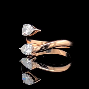 Anillo de Compromiso con Diamante Cultivado en Laboratorio, Corte Pera, 1.5 CT, Certificado IGI - Product Image 1