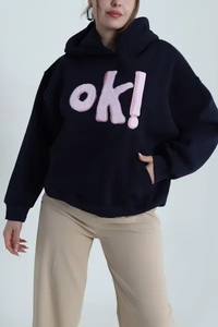 Sudadera con Capucha para Mujer, Diseño Único 2025, Personalizada, Forrada, Tejida, 100% Algodón, Casual, Lisa, Manga Larga, Holgada, Cortavientos, Otoño Invierno - Product Image 4