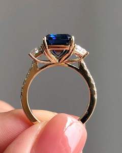 Anillo de Diamante Moissanita de Lujo en Plata 925 de 1, 2 y 3 Quilates, Superventas, para Regalo de Aniversario de Bodas, Joyería Fina Disponible - Product Image 5