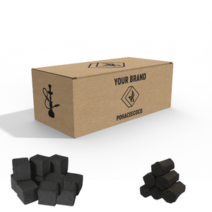 La mejor calidad Shisha Carbón Hecho 100% Natural Coconut Shell Carbón Premium Grado OEM Etiqueta privada Hookah Low Ash - Product Image 1