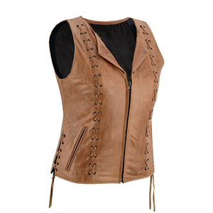 Chaleco de Piel de Cordero de Lujo para Mujer, Ropa Exterior de Moda, Precio de Fábrica, Venta al Por Mayor, Marca Privada - Product Image 2