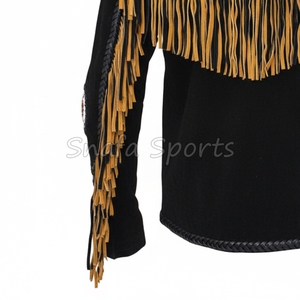 Chaqueta de Cuero Genuino para Mujer, Estilo Occidental, Diseño Moderno con Decoración de Rayas, para Motocicleta, 2026 - Product Image 5