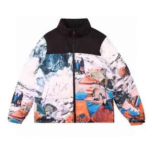 Veste d'hiver matelassée surdimensionnée à col montant respirante pour homme, personnalisable OEM, couleur unie, polyester/coton, 100 % polyester - Product Image 3