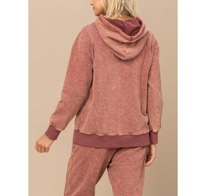 Women's Custom Logo Thick Fleece Breathable Fit 100% Cotton Pullover Tracksuit 2-Piece <b>Set</b> Winter Casual Solid Jogging Cotton - Product Image 3