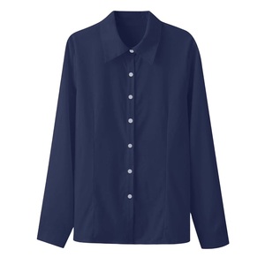 Chemise Formelle Femme en Gros à Manches Longues, Douce, Confortable, Respirante, Écologique, Tricotée 100% Coton, Infroissable, Séchage Rapide - Product Image 2