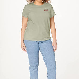 T-shirt femme coupe classique longueur standard, mode 2026 / T-shirt femme coupe classique longueur standard, élégant, décontracté, à manches courtes, haut tendance - Product Image 2