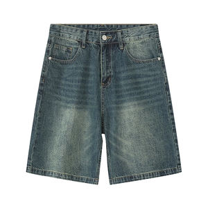 Pantalones Cortos de Mezclilla para Hombre de Buena Calidad, Personalizados, con Cierre, Corte Holgado, 100% Algodón, Precio Bajo, Venta al Por Mayor - Product Image 2