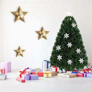 Albero di Natale LED di Alta Qualità 3 Piedi con Fiocchi di Neve di Lusso, Albero Artificiale in PVC Cedro Pino con Supporto in Metallo per Decorazioni Esterne - Product Image 1