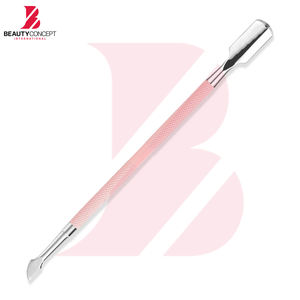 Produit tendance : Pousse-cuticules double tête avec manche rose en acier inoxydable pour le modelage, le nettoyage et la préparation des ongles - Product Image 2