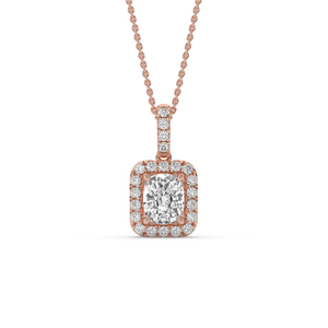 IGI Certified 3 Ct Cushion cut Lab Grown Diamond Pendant 925 <b>Silver</b> Unique Style Lightweight Brilliant Cut Wedding Fine Jewelry - Product Image 4