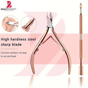 คุณภาพดี สีสันหลากหลาย ผลิตภัณฑ์ดูแลเล็บและกำจัดหนังกำพร้าอย่างสมบูรณ์แบบ เครื่องมือสแตนเลสสำหรับตัดหนังกำพร้าและเล็บ - Product Image 4