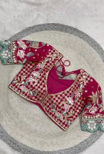 Sari indien ethnique de créateur, orné de paillettes, pour toutes les occasions spéciales et les événements, tenue tendance pour femmes. - Product Image 3