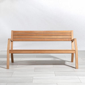 Banco de Teca Sólida de Alta Calidad con Diseño Moderno, Ecológico, Resistente al Agua, Asientos para Exteriores para Uso Comercial y Público - Product Image 5