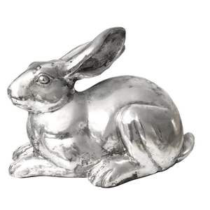 Handcrafted Cast Aluminium Rabbit Sculpture Garden Bunny Decorative Metal Figurine for Lawn Patio <b>Balcony</b> Home Accent - Product Image 6