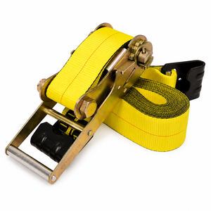 Fournisseur d'équipements de fret, sangle de fixation à cliquet en polyester 75 mm 8000 kg haute résistance pour la manutention de charges lourdes, service OEM - Product Image 6