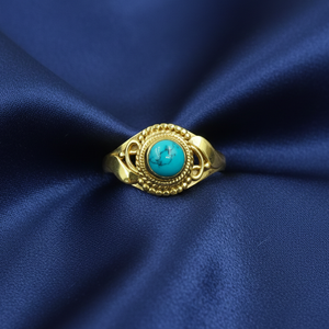 Natural Turquoise Gemstone 925 Sterling Silver <b>Ring</b> Handmade Boho Vintage <b>Statement</b> <b>Ring</b> Wholesale Jewelry Supplier Women Her - Product Image 3