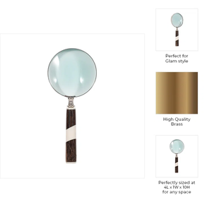 Lupa de Metal Pulido de Estilo Moderno y Artístico, Instrumento para Lectura, Trabajo de Oficina, Decoración del Hogar, Regalos, Buenos Precios - Product Image 5