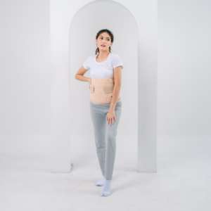 Ceinture de récupération post-partum innovante de haute qualité PT JTS avec sangles réglables, respirante, lavable, en polyester et éponge, favorise la guérison rapide - Product Image 3