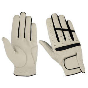 100% Premium Quality Cabretta Leather Golf <b>Gloves</b> for Men Women High <b>Grip</b> Performance Breathable Feature Custom Logo for Sports - Product Image 3
