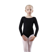 Justaucorps de danse et de gymnastique pour filles, en coton et élasthanne, à manches longues, taille élastique, personnalisable, pour l'entraînement