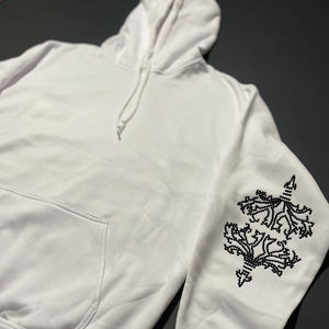 Sudadera con Capucha de Hip Hop Personalizada para Hombre, Estilo Urbano, Corte Regular, con Estampado de Diamantes de Imitación, 100% Algodón, 2 Piezas - Product Image 5