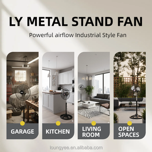 Ventilateur électrique en métal coloré de 18 pouces, livraison d'air élevée et fonctionnement en douceur pour tout espace - Product Image 3