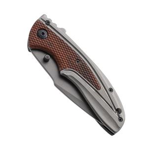 Navaja Plegable Táctica de Supervivencia para Camping, de Alta Calidad, Portátil, con Mango de Madera, para Uso Industrial - Product Image 5