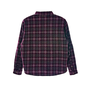 Chemise en flanelle à carreaux tendance, coupe américaine, manches longues, boutonnée, col rabattu, double poche, faible MOQ - Product Image 2