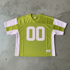 เสื้อยืดผู้ชายแบบมีแถบตกแต่ง ซับลิเมชั่น ชุดกีฬา ยูนิฟอร์ม เสื้อฟุตบอลวินเทจ เสื้อฟุตบอล ยูนิฟอร์ม สตรีทแวร์ โอเวอร์ไซส์ - Product Image 5