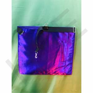 Delantal Masónico de Maestro Masón con Ribete Morado, Escuadra y Compás, Símbolo G, Delantal de Regalia Masónica - Product Image 6