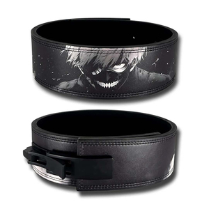 Ceinture de musculation réglable avec motif ondulé, respirante, en cuir artificiel, soutien lombaire unisexe, sécurité pour le fitness - Product Image 4