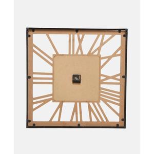 Horloge de forme carrée pour décoration murale, horloges décoratives à succès, type de numérotation romaine, artisanat en métal, horloges de luxe pour articles cadeaux - Product Image 4