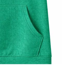 Haut à capuche vert à manches courtes pour homme, pull décontracté, t-shirt léger d'été, streetwear, mélange de coton, avec poche kangourou - Product Image 6