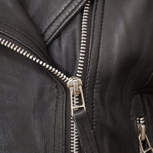 Vestes en cuir pour femmes, vestes en cuir matelassées chaudes d'hiver avec col rabattu et doublure en cuir pour l'extérieur - Product Image 4