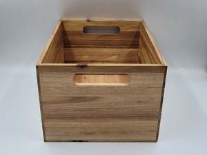 Wooden Pine <b>Storage</b> <b>Crate</b> Box/ Rectangle bamboo box Stackable Household Organization Container gift packaging - Product Image 4
