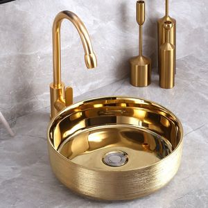Artisan Crafted Brass Wash <b>Basin</b> Luxury Bathroom Bowl Sink Durable Handmade Premium Decorative Countertop Vanity Collection - Product Image 5