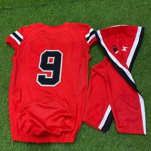 Maillot de hockey sur glace à manches longues, col montant, coupe régulière, 100 % polyester, extensible, compressif, résistant aux coupures, respirant, séchage rapide, avec grip de protection - Product Image 5
